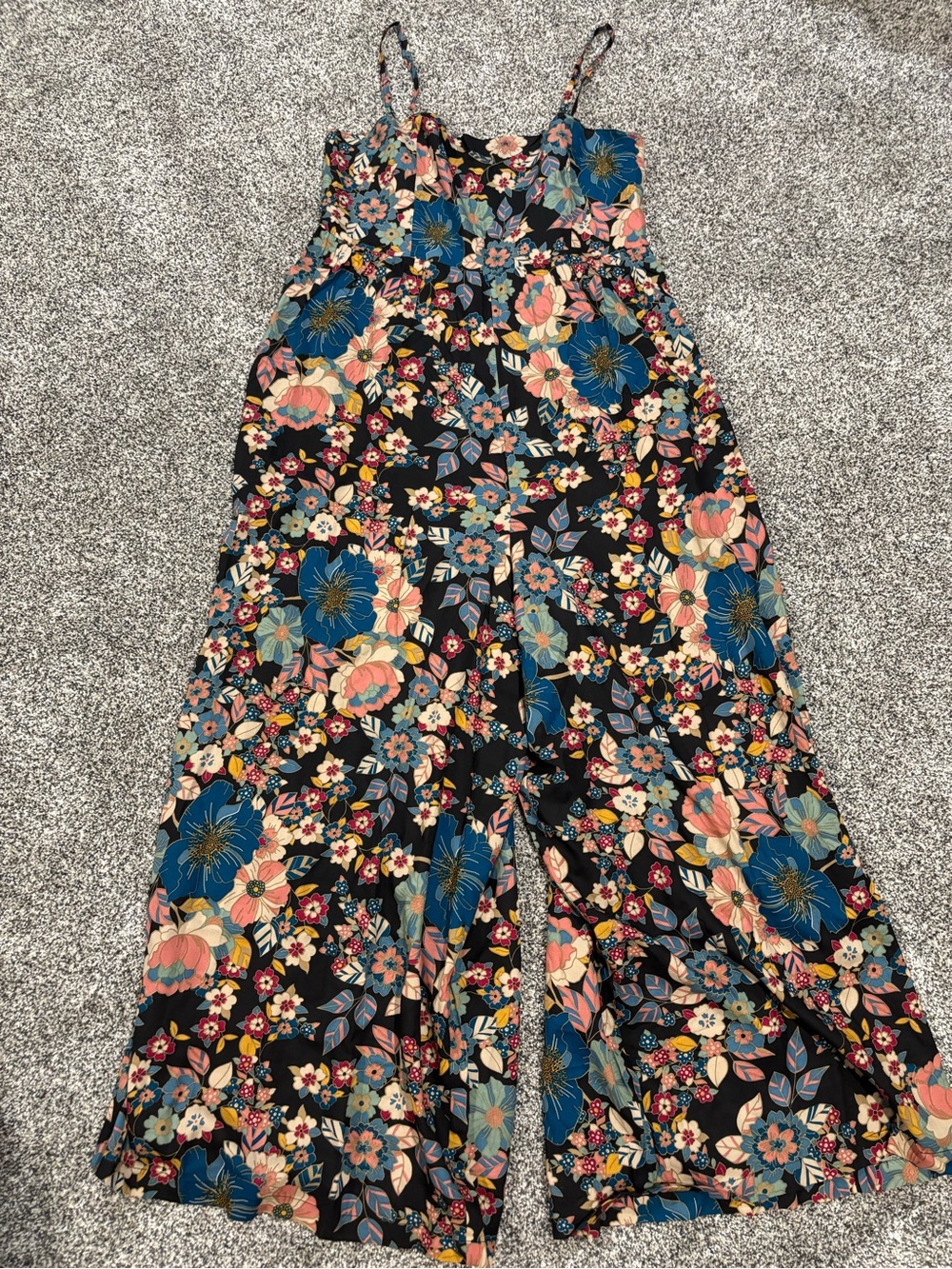 Natural Life Floral Wide-Leg Jumpsuit